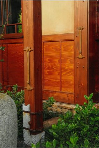 Wood door detail